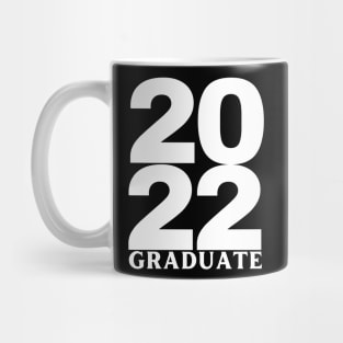 2022 Graduate. Simple Typography Black Graduation 2022 Design. Mug